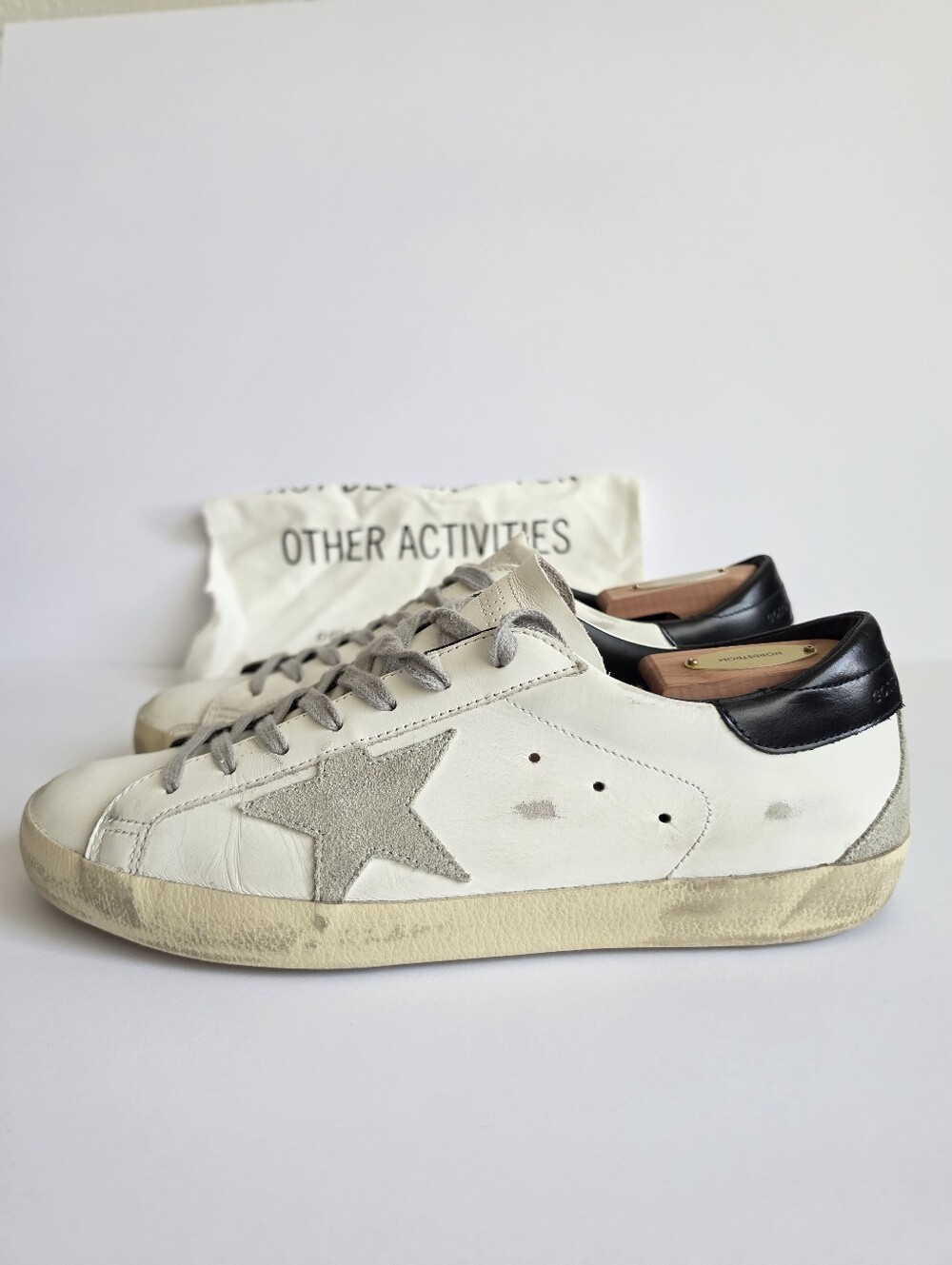 Golden Goose Superstar White & Black Leather Low Top Men’s Sneaker EU 41 - Picture 5 of 7